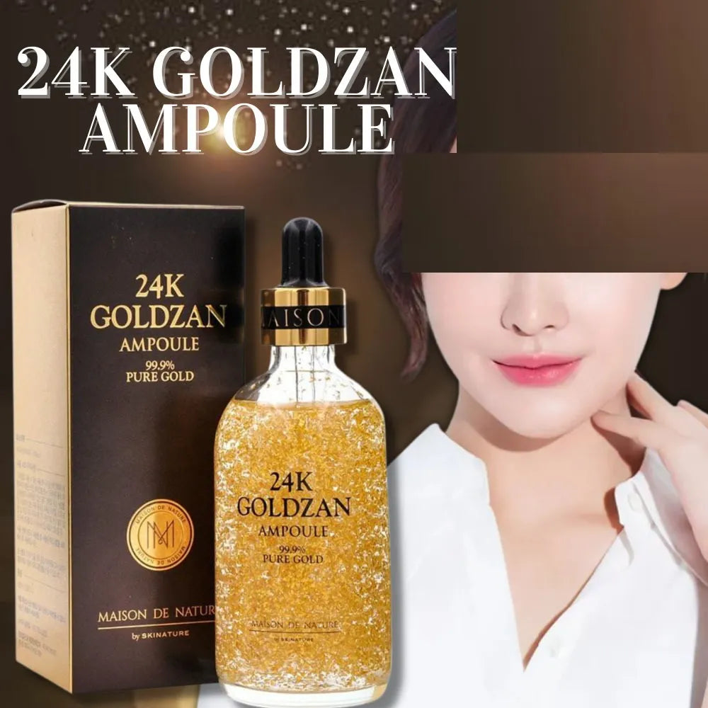 24k GOLDZAN AMPOULE 99.9% Pure Gold Serum